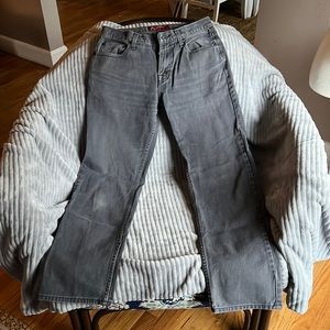 Arizona slim straight gray jeans